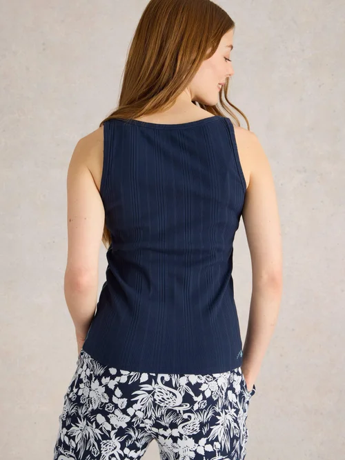 Trägertop Hailey aus Jersey - Dark Navy - XXXL Bild 4