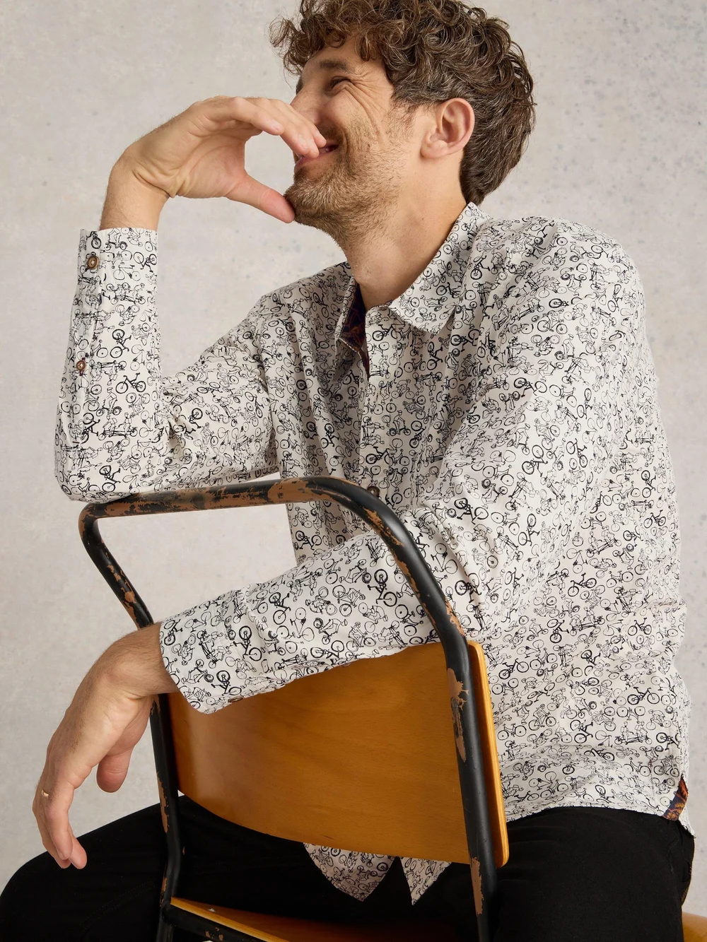 Hemd mit Bike-Print - Nat Mlt - XXXL Bild 1