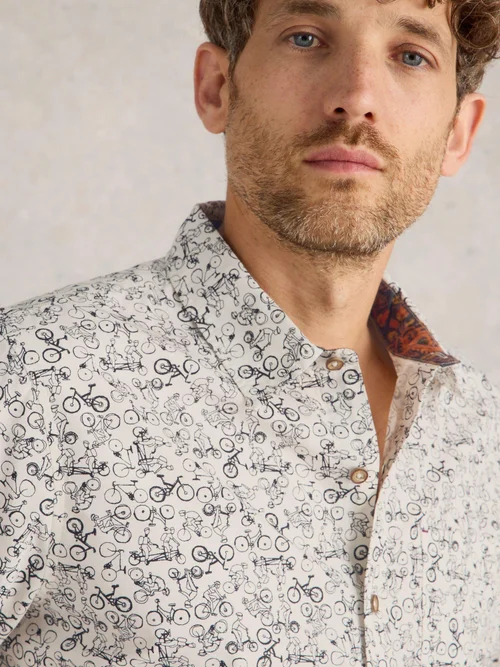 Hemd mit Bike-Print - Nat Mlt - XXXL Bild 3