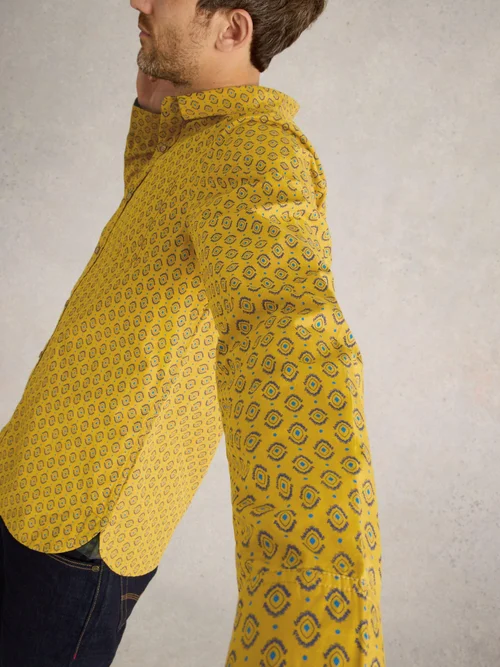 Hemd mit Print - Yellow Mlt - XXXL Bild 3