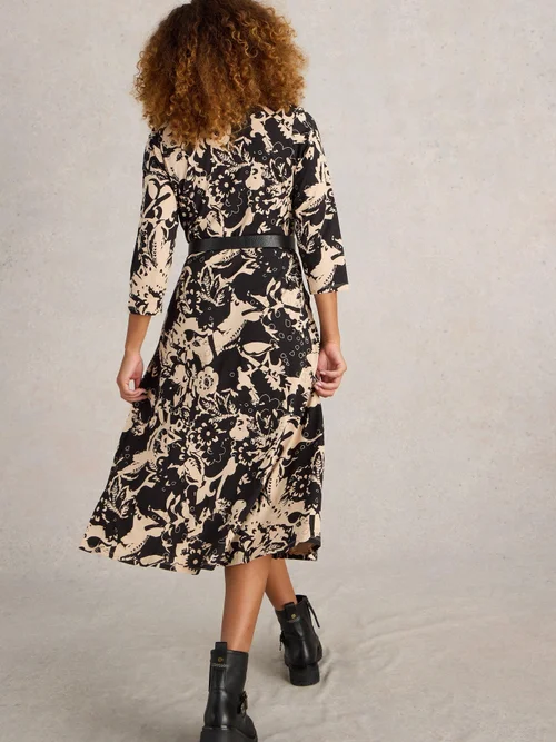 Blusenkleid Rua aus Jersey - Blk Mlt - 52/R Bild 4