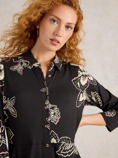 Blusenkleid Rua aus Jersey - Blk Pr - 52/R Bild 3