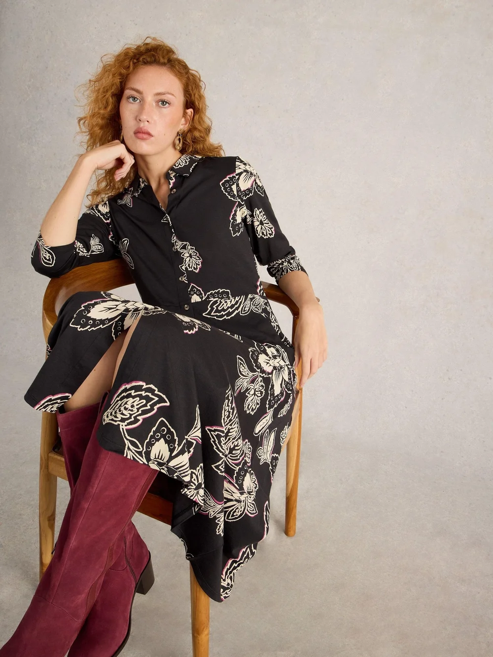 Blusenkleid Rua aus Jersey - Blk Pr - 52/R Bild 1