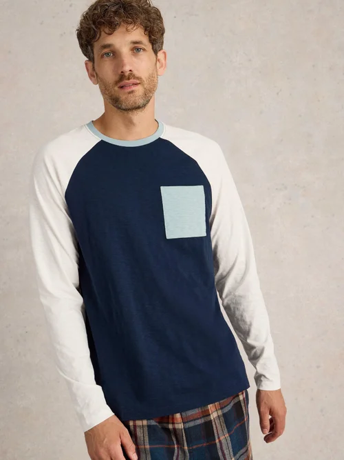 Longsleeve Raglan - Navy Multi - S Bild 1