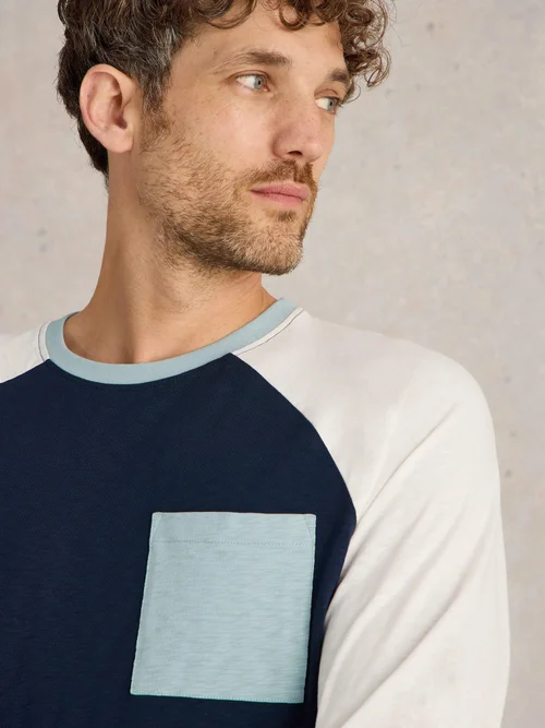 Longsleeve Raglan - Navy Multi - S Bild 3