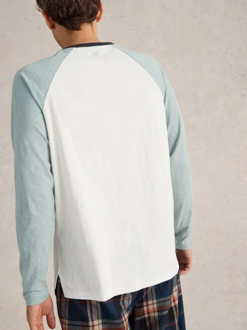 Longsleeve Raglan - White Mlt - XXXL Bild 4