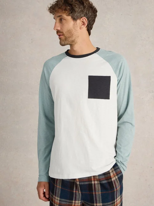 Longsleeve Raglan - White Mlt - XXXL Bild 3