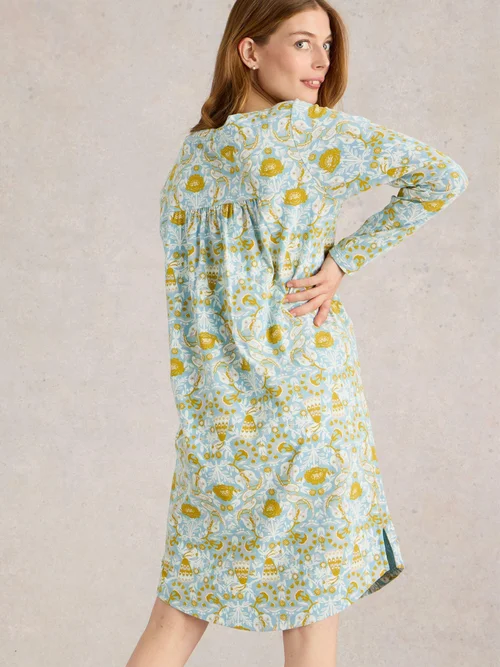 Jerseynachthemd Eva - Blue Pr - XXXL Bild 4