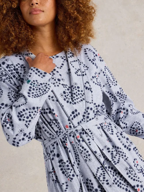 Bademantel Nina aus Jersey - Grey Pr - XXXL Bild 3