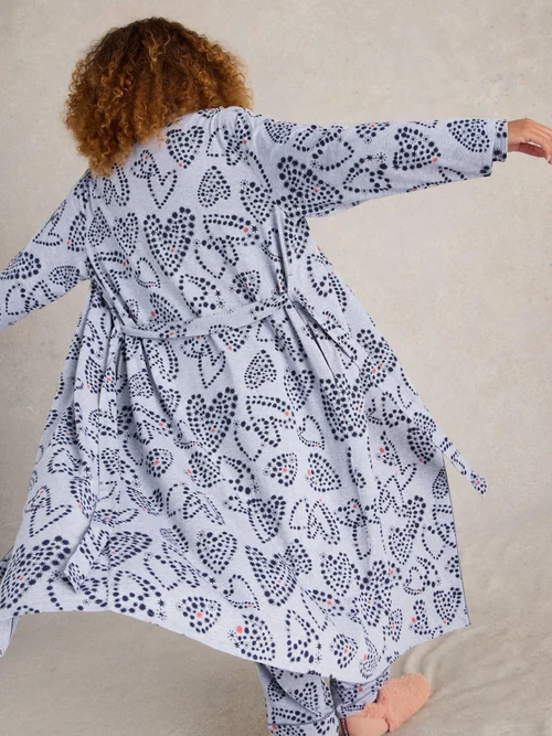 Bademantel Nina aus Jersey - Grey Pr - XXXL Bild 4