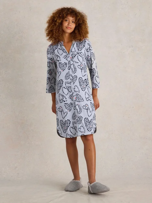 Jerseynachthemd Annie - Grey Pr - XXXL Bild 2