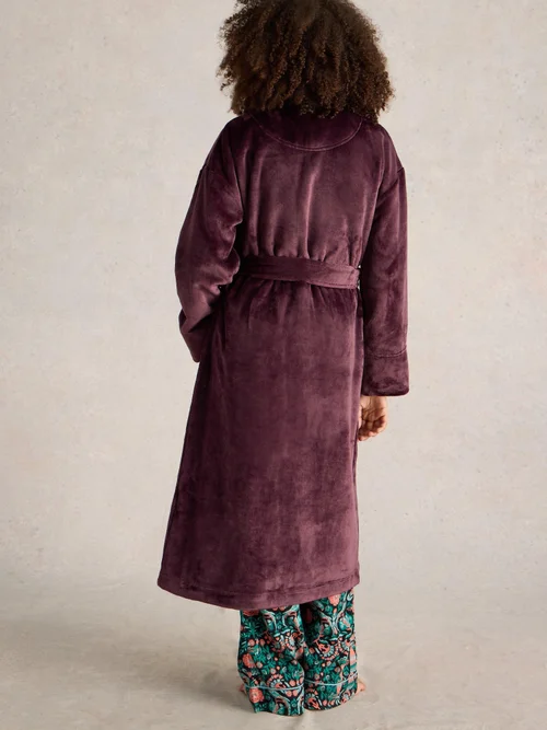 Bademantel Clover - Dk Purple - XXXL Bild 4