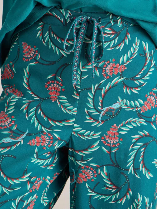 Pyjamahose Nina - Teal Pr - XXXL/S Bild 3