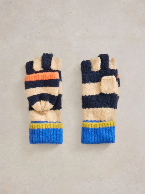 Fingerfäustlinge mit Blockstreifen Bild 1
