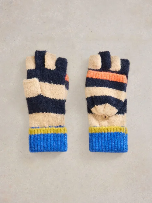 Fingerfäustlinge mit Blockstreifen Bild 3