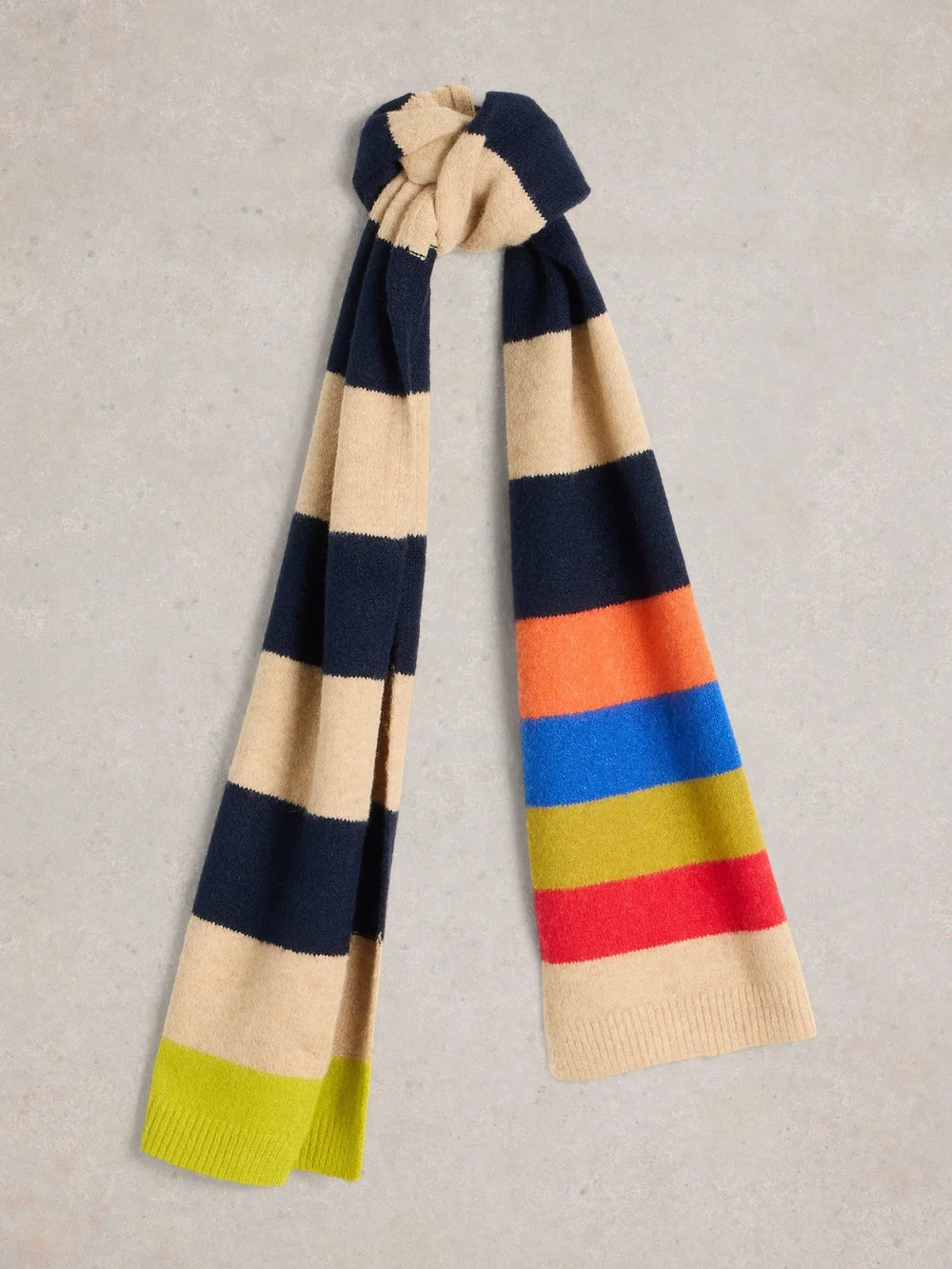 Strickschal mit Blockstreifen Bild 1
