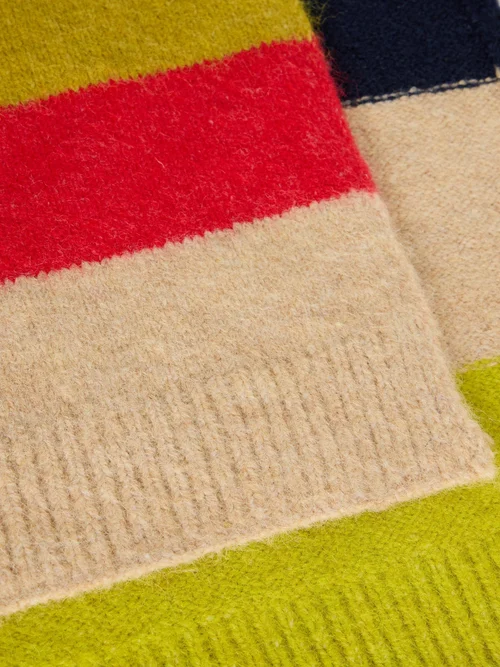 Strickschal mit Blockstreifen Bild 2