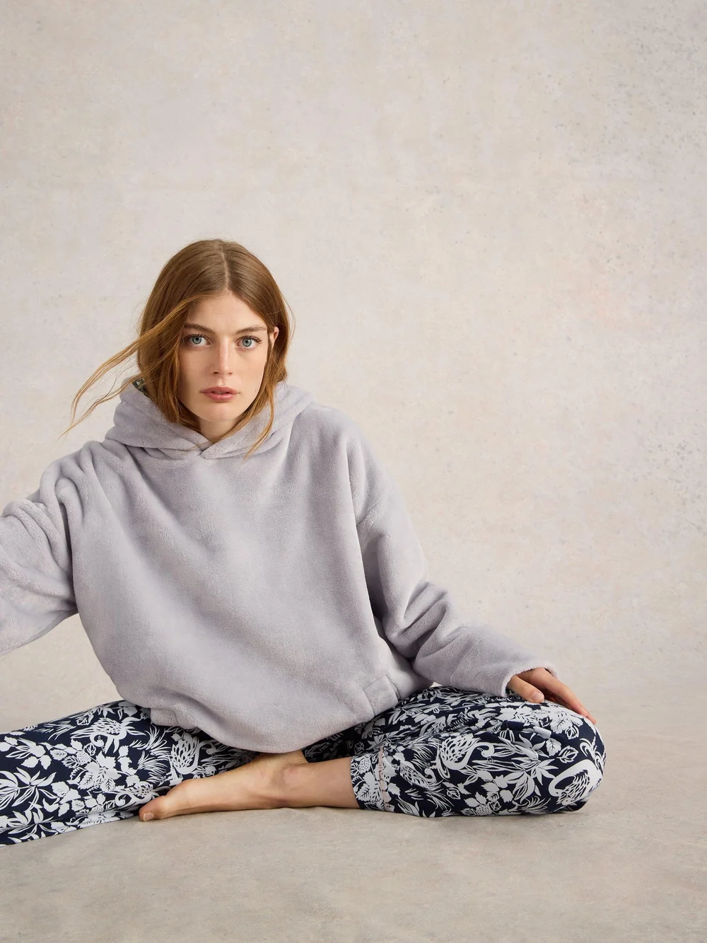 Kuschelhoodie Clover - Lgt Grey - L Bild 1