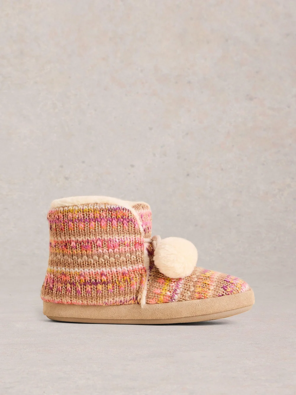 Gestrickte Haus-Booties - Nat Mlt - S Bild 1