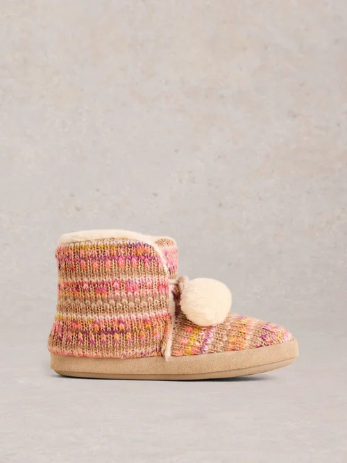 Gestrickte Haus-Booties - Nat Mlt - S Bild 1