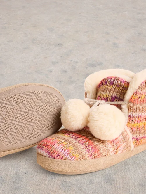 Gestrickte Haus-Booties - Nat Mlt - S Bild 3