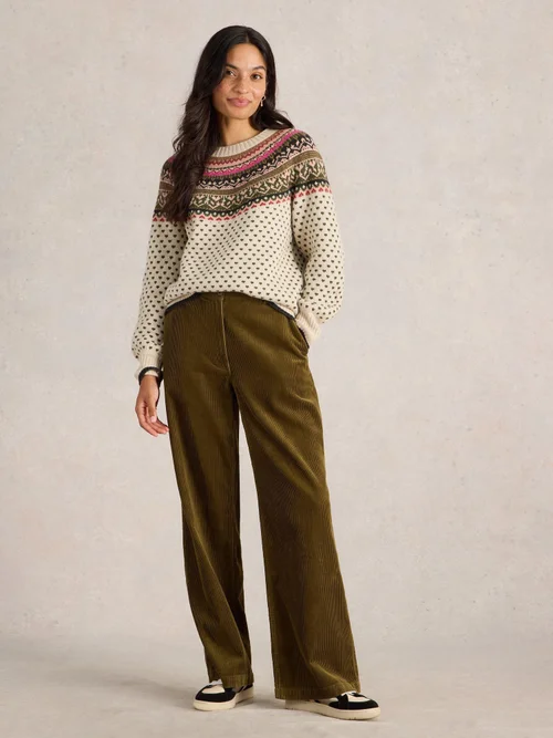 Mini Norwegerpullover mit Herzmuster - Ivory Mlt - 52 Bild 2