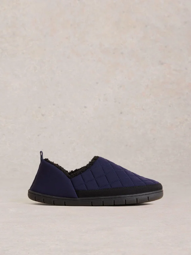 Pantoufles matelassées en nylon