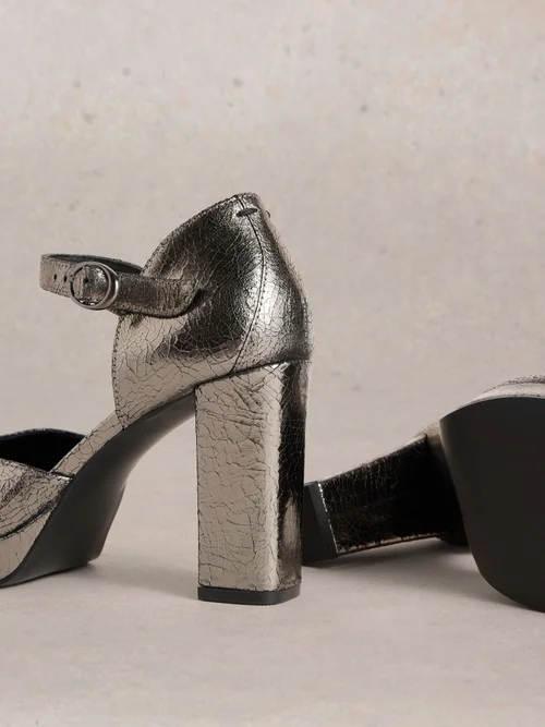 Plateau-Pumps Priscilla - Pewter Met - 41 Bild 4