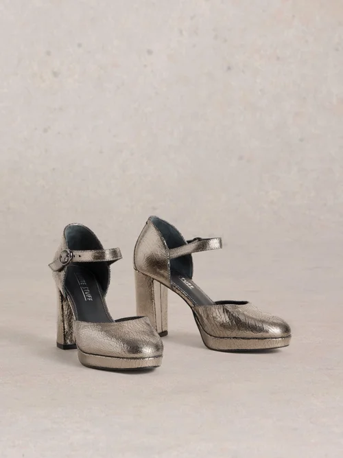 Plateau-Pumps Priscilla - Pewter Met - 41 Bild 3