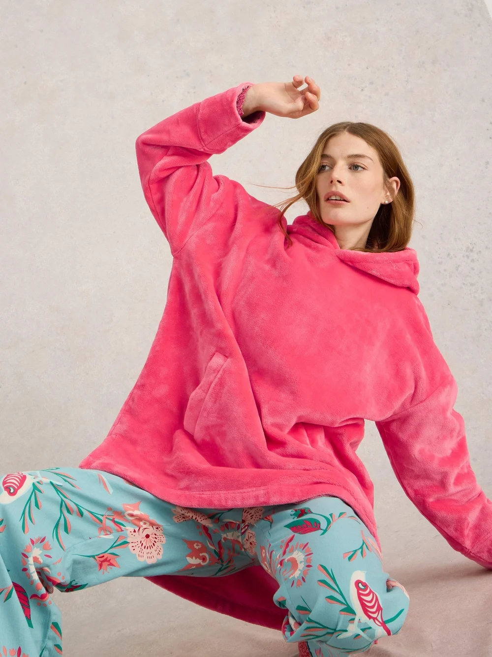 Kuschelhoodie Clover - Brt Pink - M Bild 1