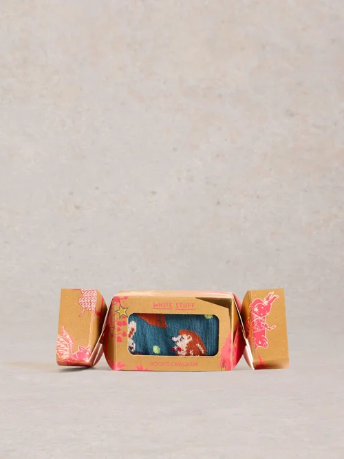 Socken mit Tiermotiv in Geschenkbox - Teal Mlt - 39-41 Bild 1