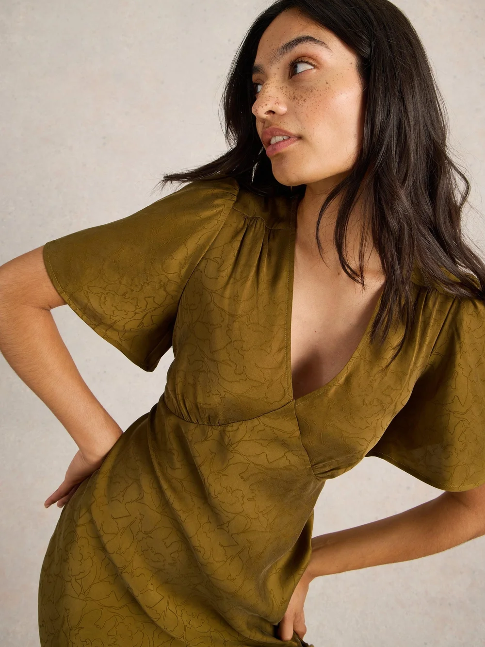Kleid Darcy - Khaki Grn - 44/R Bild 1