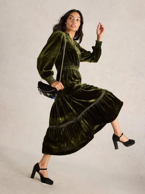 Samtkleid Harley - Khaki Grn - 52/R Bild 2