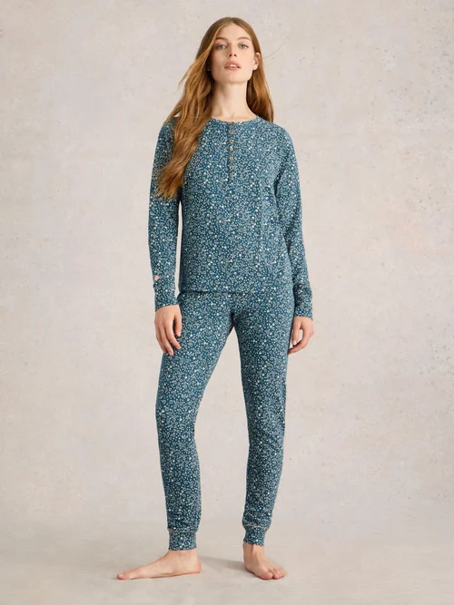 Langarmshirt Hailey aus Jersey - Teal Pr - XXXL Bild 2