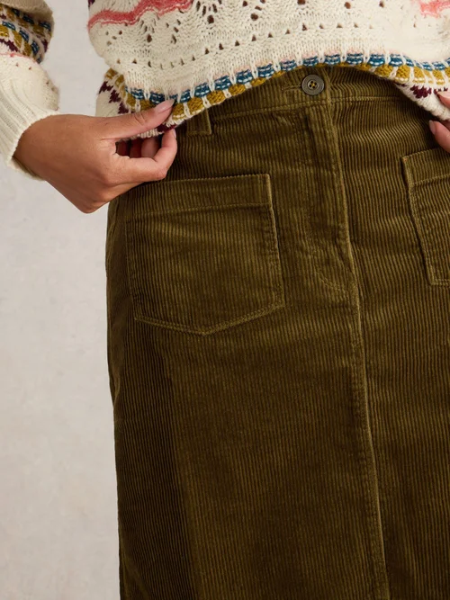 Kordrock Melody aus Bio-Baumwolle - Khaki Grn - 52 Bild 3