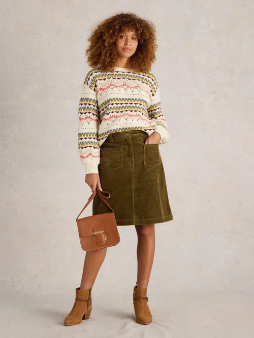 Kordrock Melody aus Bio-Baumwolle - Khaki Grn - 52 Bild 2