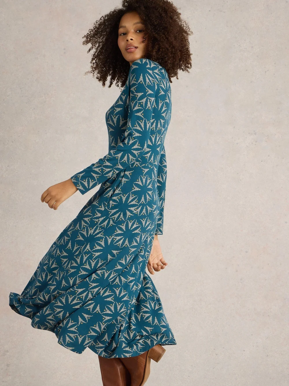 Jerseykleid Madeline - Teal Mlt - 52/R Bild 1