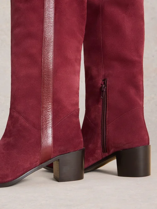 Wildlederstiefel Izzy - Dk Red - 36 Bild 4