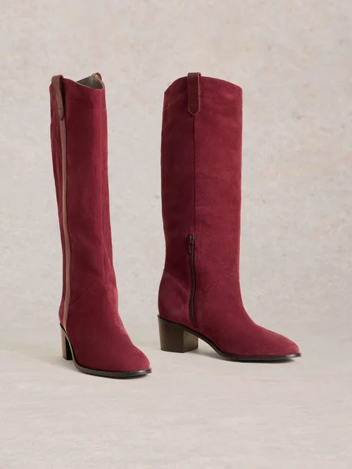 Wildlederstiefel Izzy - Dk Red - 36 Bild 3