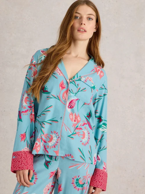 Pyjamaoberteil Nina - Blue Pr - XXXL Bild 3