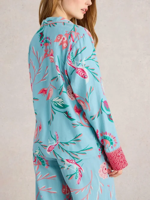 Pyjamaoberteil Nina - Blue Pr - XXXL Bild 4