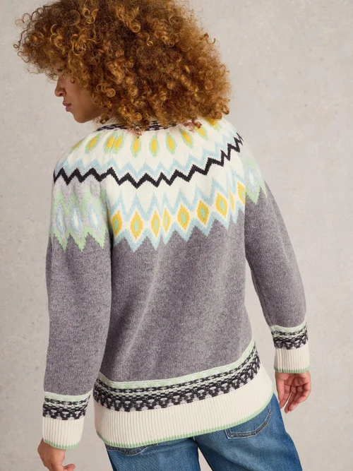 Norwegerpullover Sunset - Grey Mlt - 52/R Bild 4