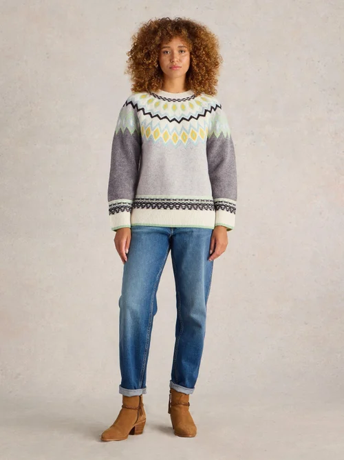 Norwegerpullover Sunset - Grey Mlt - 38/R Bild 2