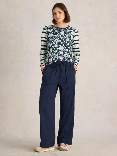Hose Freda mit weitem Bein - Dark Navy - 50/R Bild 2