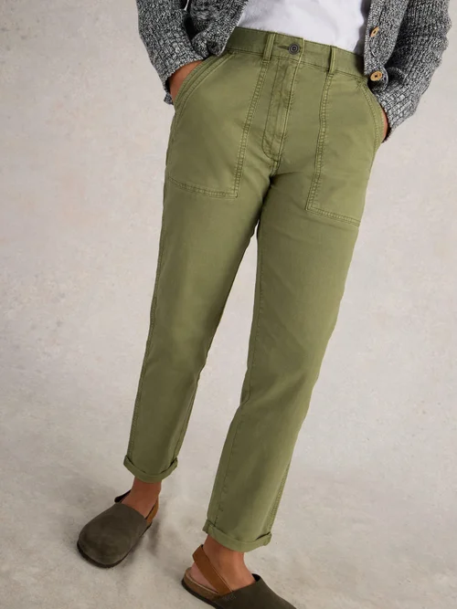 Chinohose Twister - Khaki Grn - 52/R Bild 1