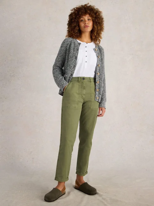 Chinohose Twister - Khaki Grn - 52/R Bild 2