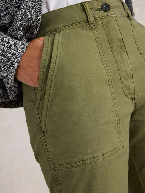 Chinohose Twister - Khaki Grn - 52/R Bild 3