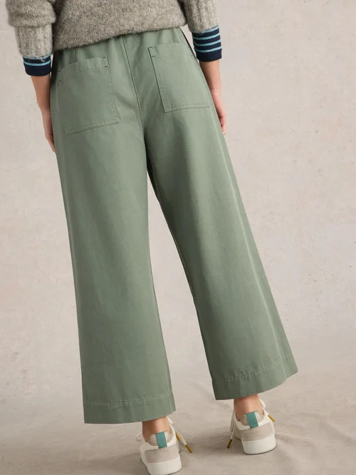 Knöchellange Hose Romy mit weitem Bein - Dus Green - 52/R Bild 4