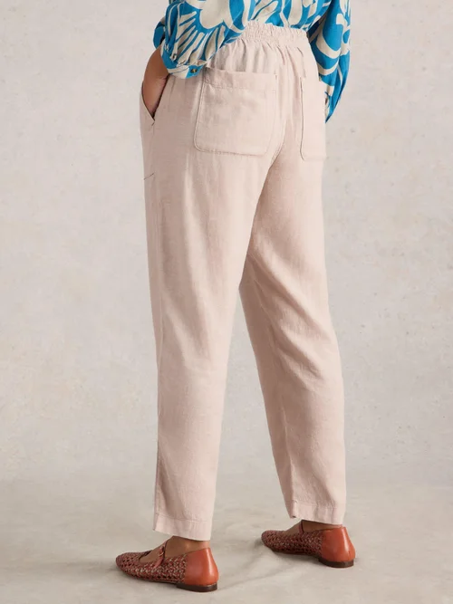 Hose Elle aus Leinenmischung - Lgt Nat - 52/R Bild 4