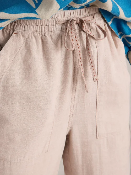 Hose Elle aus Leinenmischung - Lgt Nat - 52/R Bild 3